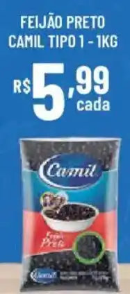 Bahamas Supermercados feijão preto camil tipo 1 oferta