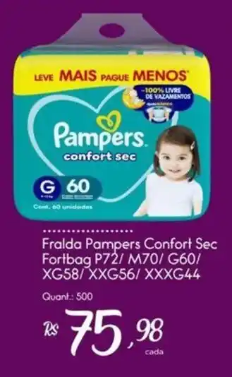 Giassi Supermercados Fralda pampers confort sec oferta