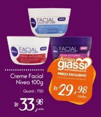 Giassi Supermercados Creme facial nivea oferta