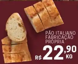 Supermercados Caetano pão italiano fabricação própria oferta