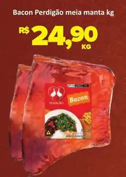 Paulistão Supermercados Bacon Perdigão meia manta kg oferta