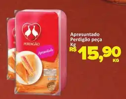 Paulistão Supermercados Apresuntado Perdigão peça oferta