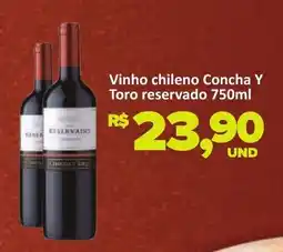 Paulistão Supermercados Vinho chileno Concha Y Toro reservado oferta