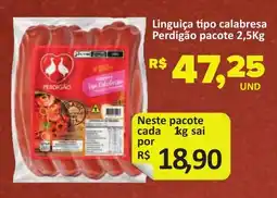 Paulistão Supermercados Linguiça tipo calabresa oferta