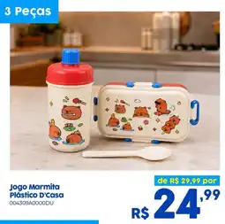 Casa Freitas Jogo Marmita Plástico D'Casa oferta