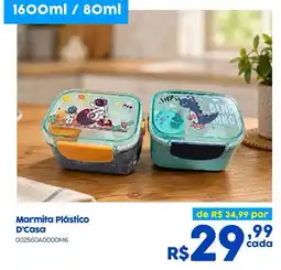 Casa Freitas Marmita Plástico D'Casa oferta