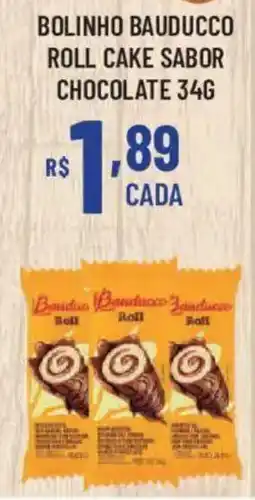 Bahamas Supermercados bolinho bauducco roll cake sabor chocolate oferta