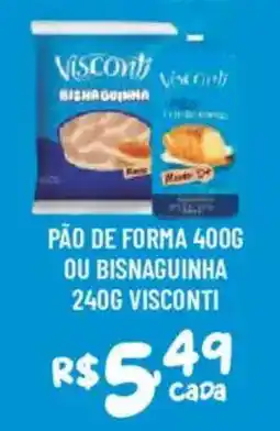 Bahamas Supermercados pão de forma ou bisnaguinha oferta