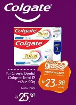 Giassi Supermercados Kit Creme Dental Colgate Total oferta