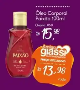 Giassi Supermercados Óleo Corporal Paixão oferta