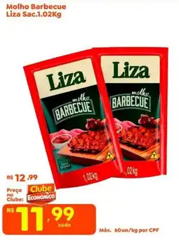 Econômico Atacadão Molho barbecue liza oferta