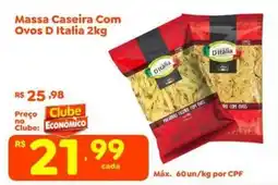 Econômico Atacadão Massa caseira com ovos d italia oferta