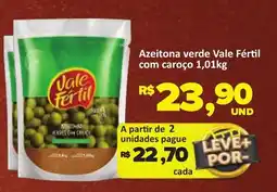 Paulistão Supermercados Azeitona verde vale fértil com caroço oferta