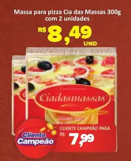 Paulistão Supermercados Massa para pizza Cia das Massas oferta