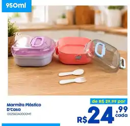 Casa Freitas Marmita Plástico D'Casa oferta