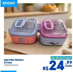 Casa Freitas Marmita Plástico D'Casa oferta