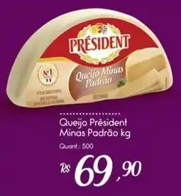 Giassi Supermercados Queijo President Minas Padrão oferta