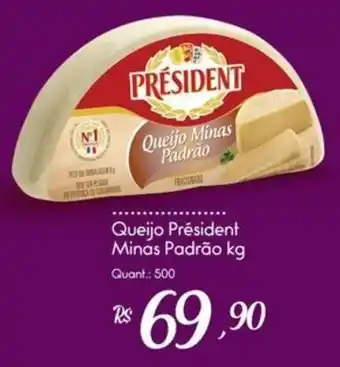 Giassi Supermercados Queijo President Minas Padrão oferta