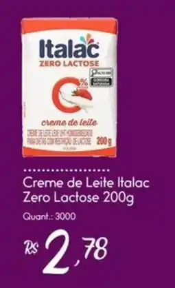 Giassi Supermercados Creme de leite italac zero lactose oferta