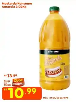 Econômico Atacadão Mostarda konsumo amarela oferta