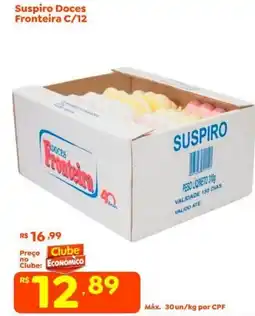 Econômico Atacadão Suspiro doces fronteira c/12 oferta