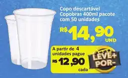 Paulistão Supermercados Copobras copo descartável oferta