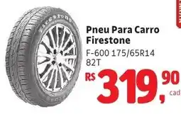 Camiño supermercados Pneu Para Carro Firestone oferta