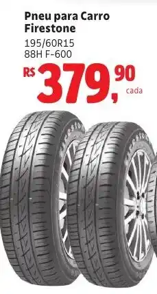 Camiño supermercados Pneu para Carro Firestone oferta