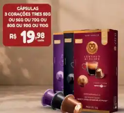 Bahamas Supermercados Cápsulas 3 corações oferta