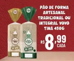 Bahamas Supermercados Pão de forma artesanal ou integral voyó tiná oferta