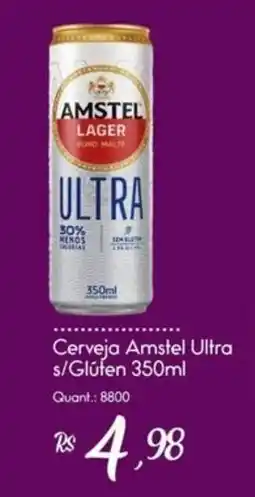 Giassi Supermercados Cerveja amstel ultra s/gluten oferta