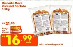 Econômico Atacadão Biscoito Doce Girassol Sortido oferta