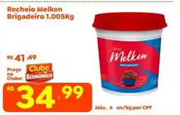 Econômico Atacadão Recheio melken brigadeiro oferta