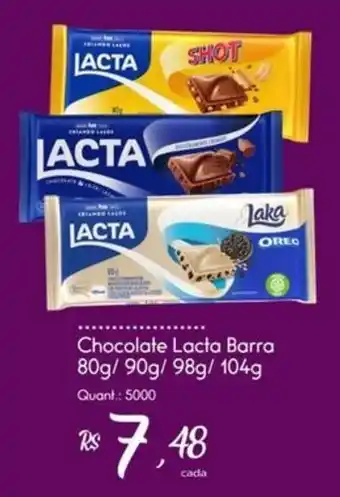 Giassi Supermercados Chocolate Lacta Barra oferta