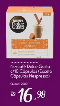 Giassi Supermercados Nescafé dolce gusto c/10 cápsulas (exceto cápsulas nespresso) oferta