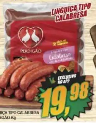 Vianense Supermercados Linguica tipo calabresa oferta