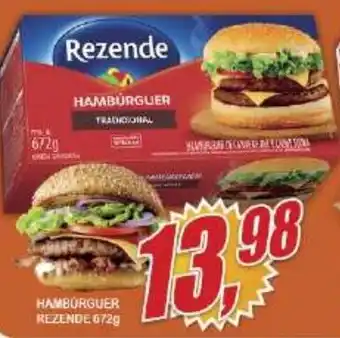Vianense Supermercados Hambúrguer Rezende oferta