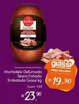 Giassi Supermercados Mortadela Defumada Seara Fatiada oferta