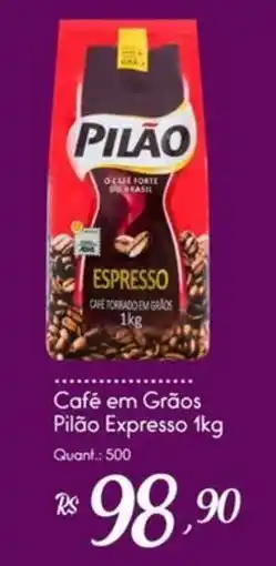 Giassi Supermercados Café em Grãos Pilão Espresso 1kg oferta