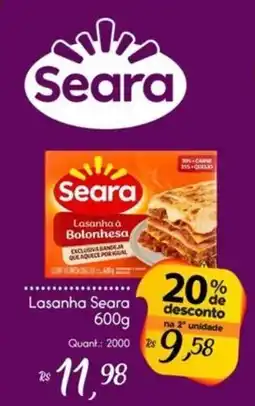 Giassi Supermercados Lasanha seara oferta