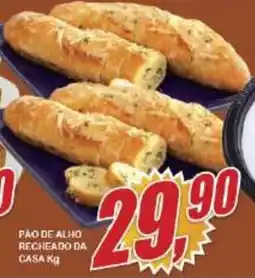 Vianense Supermercados Pão de alho recheado da casa oferta