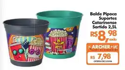Supermercados Archer Balde Pipoca Suportes Catarinense oferta