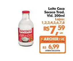 Supermercados Archer Leite coco sococo trad. oferta