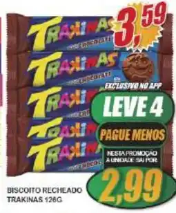 Vianense Supermercados biscoito recheado trakinas oferta