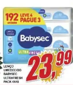 Vianense Supermercados lenço umedecido babysec ultrafresh oferta