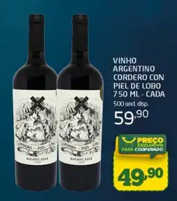 Cooper vinho argentino cordero con piel de lobo oferta