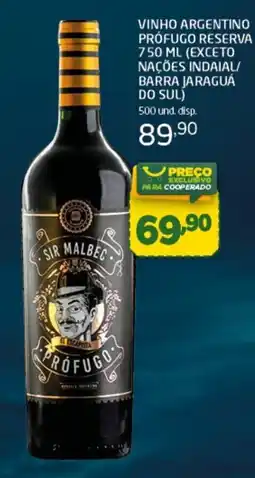 Cooper Vinho argentino prófugo reserva oferta