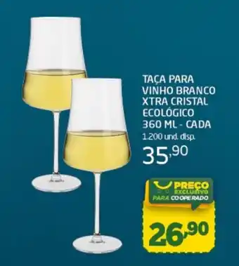 Taça para vinho branco xtra cristal ecológico