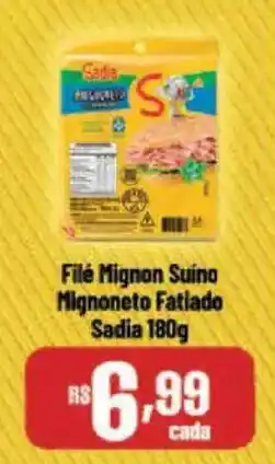 Bahamas Supermercados Filé Mignon Suíno Mignoneto Fatiado Sadia oferta
