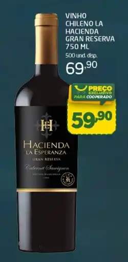 Cooper vinho chileno la hacienda gran reserva oferta